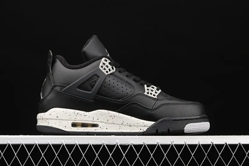 All categories Air Jordan Jordan series basketball shoes Air Jordan 4 G version Air Jordan 4 Retro LS AJ4 Joe 4 splash black and white basketball shoes 314254-003